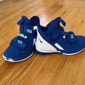 Royal blue Nike LeBron’s shoes. Size 4.5 men’s.